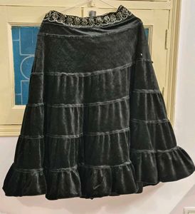 Black georgette Skirt 🖤