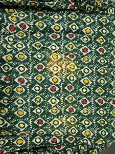 Boho Green Print Dress