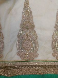 ETHNIC GREEN SAREE