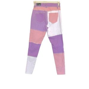 Nova Jeans Stuck in a Dream Patchwork Skinny High