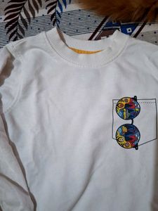 Cute Graphic Print Sweatshirt