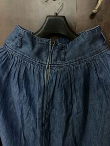 Denim A-Line Skirt