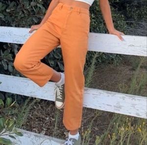 Vintage Flared Orange Jeans