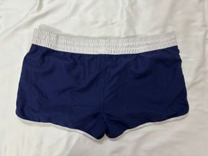 Navy &amp; White Running Shorts