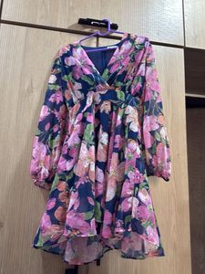 Reserved Brand Floral Print Mini Dress from Turkey