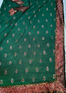 Elegant Green Saree