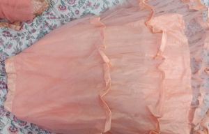 Peach Tiered Lehenga Set✨