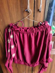 Butterfly Off-Shoulder Top