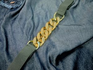 Fancy party wear gold and belt for dress
