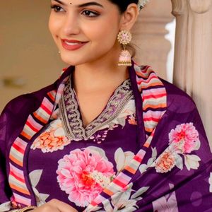 Pure Gajji Silk Suit Set