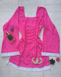 Corset Back Kurti 🩷