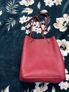 Red Tote Bag.