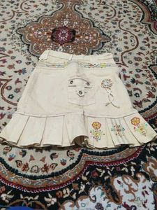 Embroidered jeans  Skirt