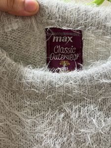Fuzzy Heart Sweater