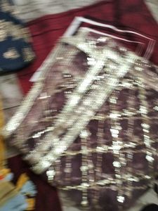 7 Dupatta Combo Bnarsi Dupatt Organza Silk