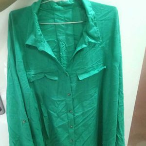 Plus Size Green Shirt Tunic - Never Used