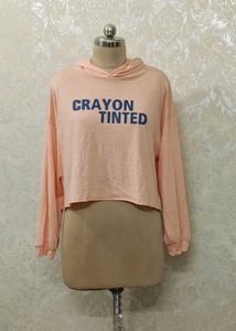 Crayon Tinted Crop Hoodie