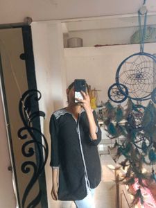 Black Shirt And Short Kurta