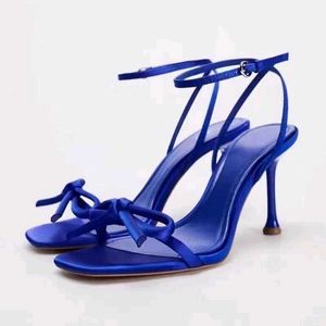 ZARA Blue Heeled Sandals
