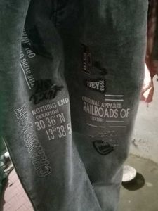 Stylish Printed Denim Jeans