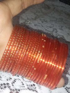 Orange Sparkly Bangles