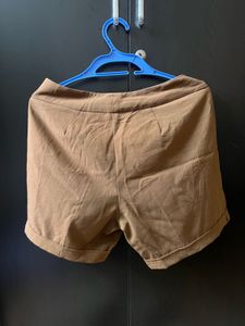 Brown Casual Shorts