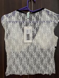 Pinteresty Newme Mesh Bow Top