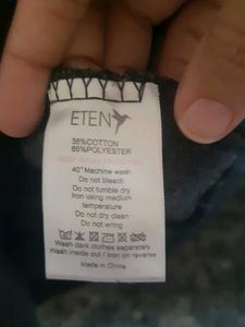 Sweatshirt Black Grey White Strips