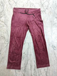 Burgundy Velvet Pants