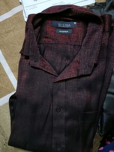 Party Wear Shining Designer Shirt In L Size