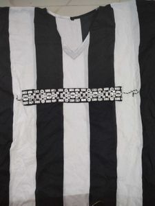 Striped Kaftan Dress