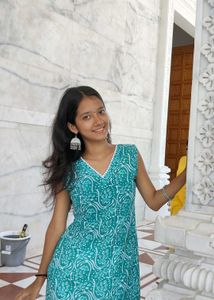 Elegant Blue Printed Kurti