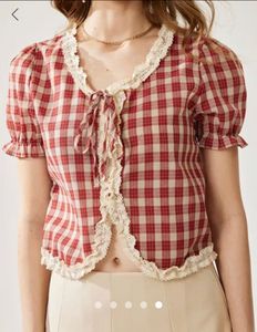 Savana Vintage Tie Up Top