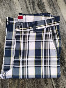 Combo Of 2 ;-Boys Checks Cargo Shorts