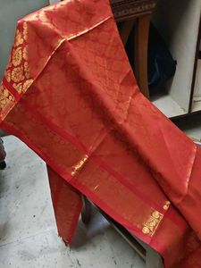 Elegant Red &amp; Gold Duppata