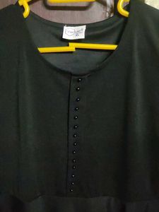 Elegant Black Peplum Top