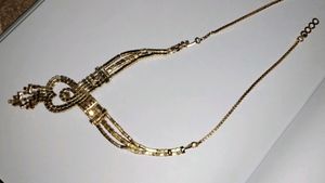 Chain# necklace# Gold 🏆 And Green 🟢 Color