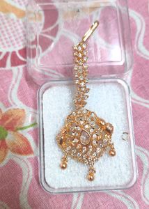 Gold-tone &amp; Crystal Tikka Headpiece