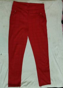 Red Checkered Pants