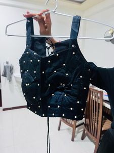 Elegant Black Velvet Lehenga Choli