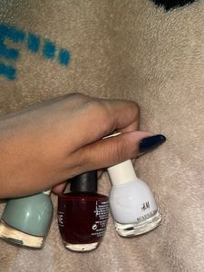 new nykaa&amp;h&amp;m cherry red white and pastel green