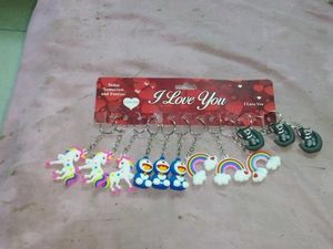 Excellent Set Of 12 Assorted Keychains..