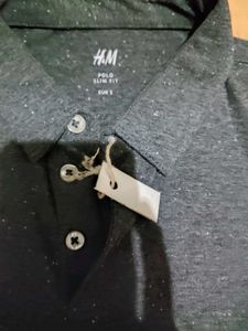 H&amp;M Gray Polo Shirt