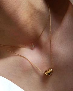 Gold Layered Heart Antiturnish Necklace