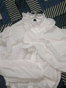 Ruffled White top