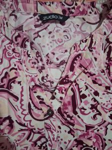 Pink Paisley Print Dress