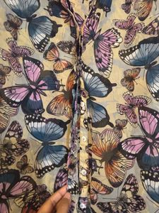 Butterfly Print Sleeveless Top