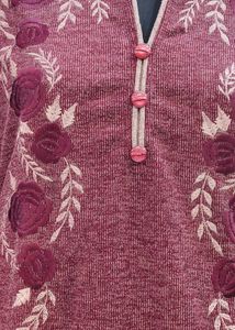 ANGLE 4 ME DESIGNER EMBROIDERED WOOLEN KURTI