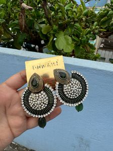 Green Stones Earings