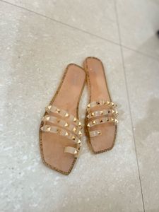 Studded Clear Sandals